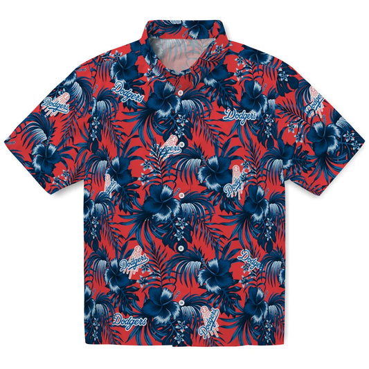 Los Angeles Dodgers Hawaiian Shirt - Hibiscus Exotic | Moonbestprint