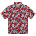Los Angeles Dodgers Hawaiian Shirt - Hibiscus Fiesta | Moonbestprint
