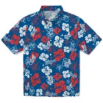 Los Angeles Dodgers Hawaiian Shirt - Hibiscus Flower Design | Moonbestprint