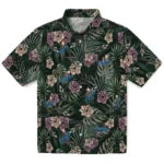 Los Angeles Dodgers Hawaiian Shirt - Hibiscus Leaves Pattern | Moonbestprint