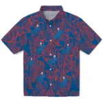 Los Angeles Dodgers Hawaiian Shirt - Leaf Outline | Moonbestprint