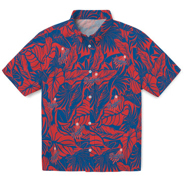 Los Angeles Dodgers Hawaiian Shirt - Monstera Layer | Moonbestprint