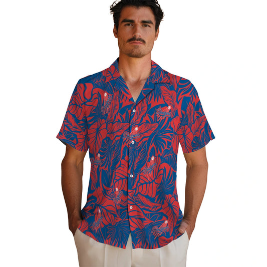 Los Angeles Dodgers Hawaiian Shirt - Monstera Layer | Moonbestprint