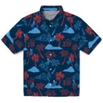 Los Angeles Dodgers Hawaiian Shirt - Palm And Clouds | Moonbestprint