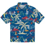 Los Angeles Dodgers Hawaiian Shirt - Palm Tree Island | Moonbestprint
