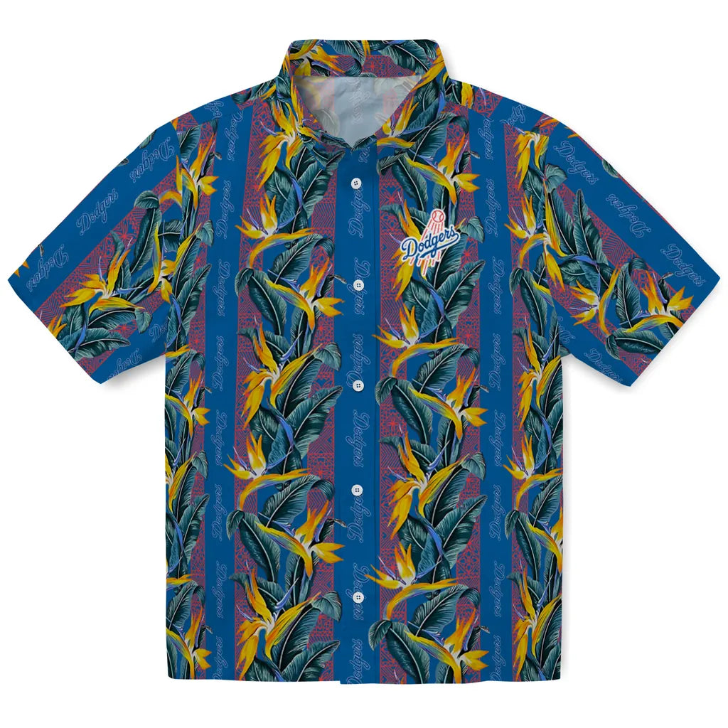 Los Angeles Dodgers Hawaiian Shirt - Paradise Vines | Moonbestprint