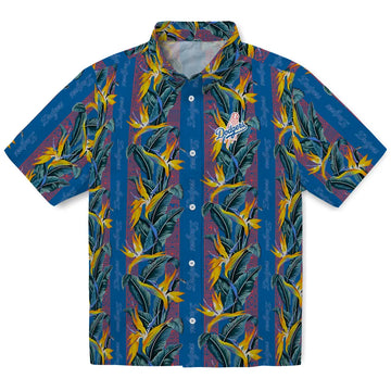 Los Angeles Dodgers Hawaiian Shirt - Paradise Vines | Moonbestprint