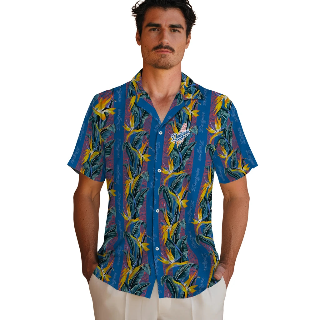 Los Angeles Dodgers Hawaiian Shirt - Paradise Vines | Moonbestprint