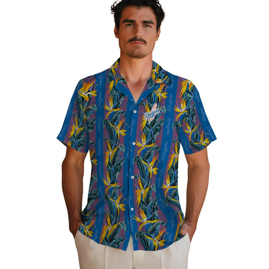 Los Angeles Dodgers Hawaiian Shirt - Paradise Vines | Moonbestprint
