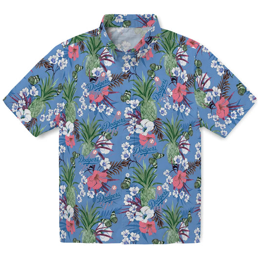 Los Angeles Dodgers Hawaiian Shirt - Pineapple Bouquet | Moonbestprint