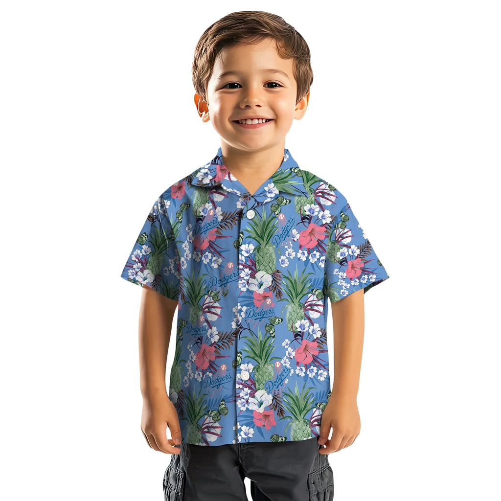 Los Angeles Dodgers Hawaiian Shirt - Pineapple Bouquet | Moonbestprint
