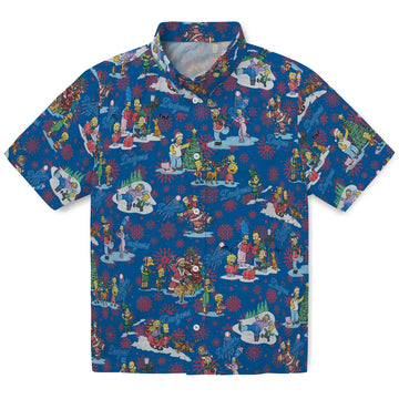 Los Angeles Dodgers Hawaiian Shirt - Simpsons Christmas | Moonbestprint