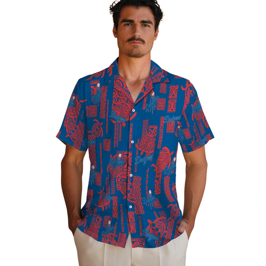 Los Angeles Dodgers Hawaiian Shirt - Turtle Lines | Moonbestprint
