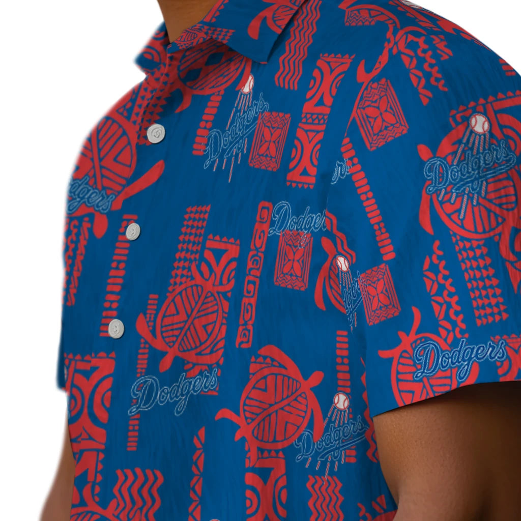Los Angeles Dodgers Hawaiian Shirt - Turtle Lines | Moonbestprint