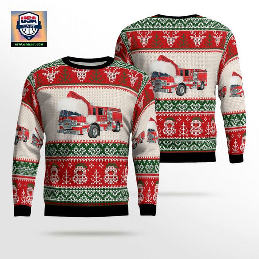 Los Angeles Fire Department Christmas AOP Sweater ? Usalast
