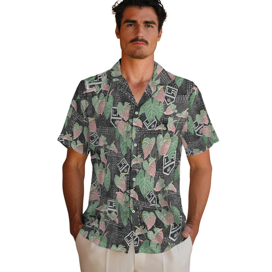 Los Angeles Kings Hawaiian Shirt - Anthurium Overlay | Moonbestprint