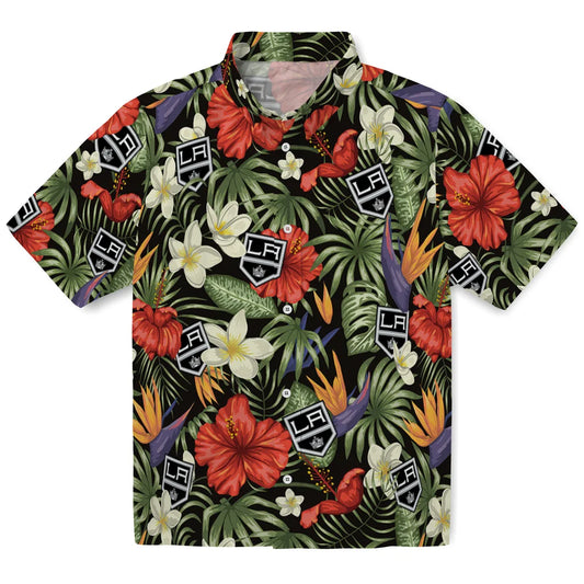 Los Angeles Kings Hawaiian Shirt - Hawaii Floral Hibiscus | Moonbestprint