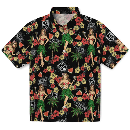 Los Angeles Kings Hawaiian Shirt - Hawaiian Girls Design | Moonbestprint