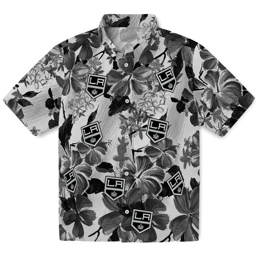 Los Angeles Kings Hawaiian Shirt - Hibiscus Arrangement | Moonbestprint