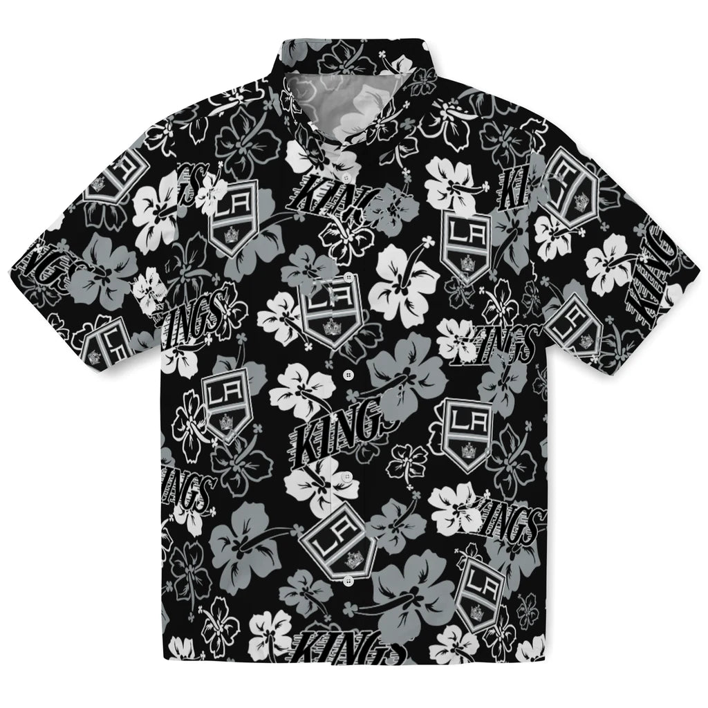 Los Angeles Kings Hibiscus Bloom Hawaiian Shirt – Moonbestprint