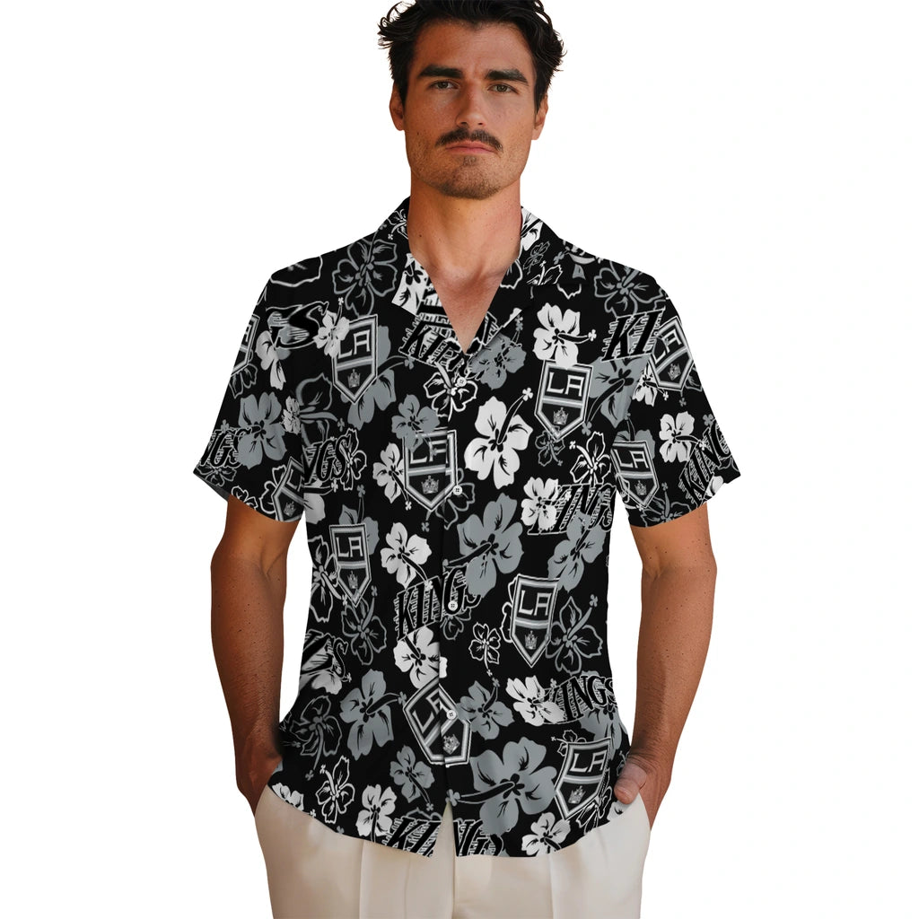 Los Angeles Kings Hibiscus Bloom Hawaiian Shirt – Moonbestprint