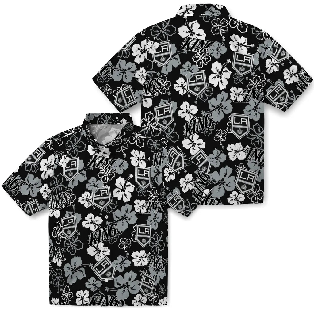 Los Angeles Kings Hibiscus Bloom Hawaiian Shirt – Moonbestprint