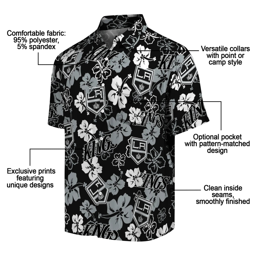Los Angeles Kings Hibiscus Bloom Hawaiian Shirt – Moonbestprint