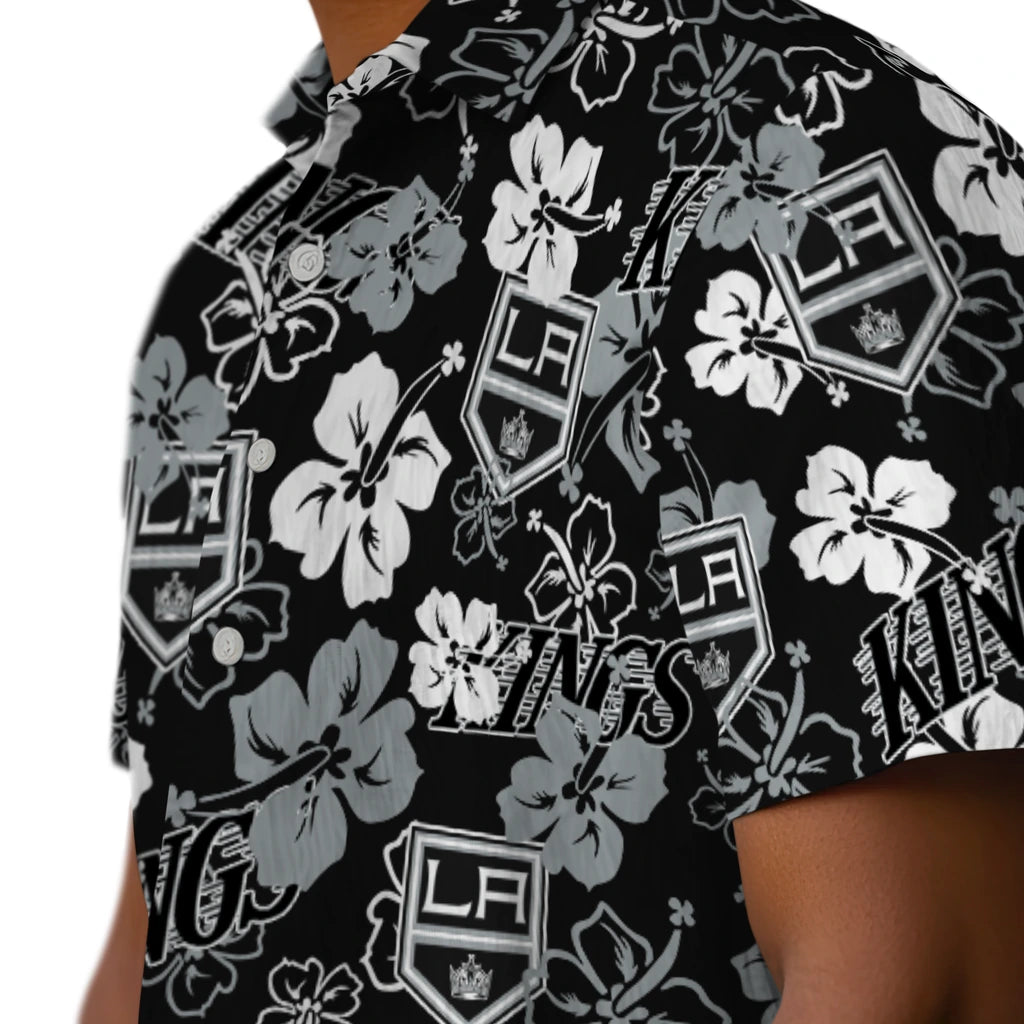 Los Angeles Kings Hibiscus Bloom Hawaiian Shirt – Moonbestprint