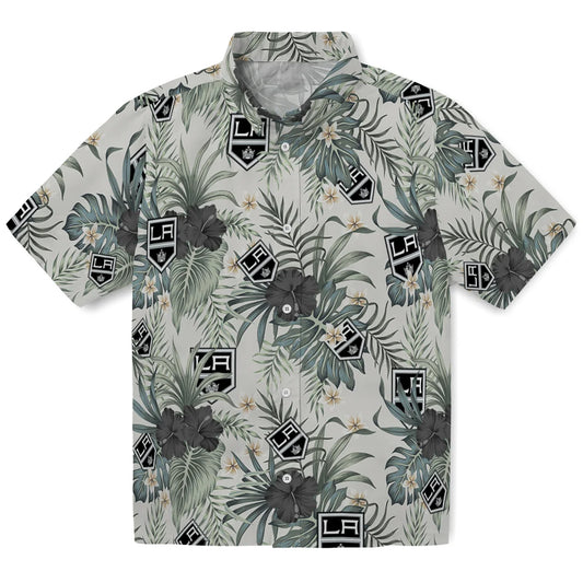 Los Angeles Kings Hawaiian Shirt - Hibiscus Designs | Moonbestprint
