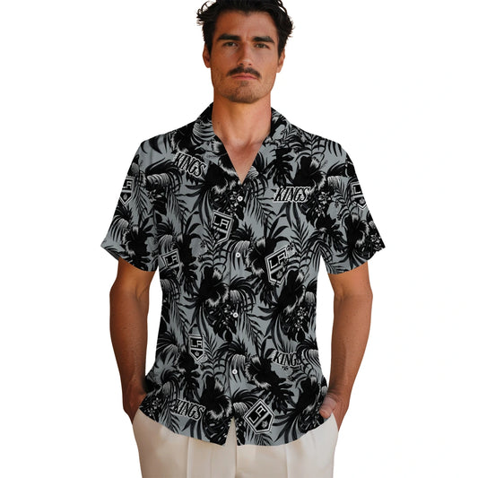 Los Angeles Kings Hawaiian Shirt - Hibiscus Exotic | Moonbestprint