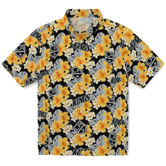 Los Angeles Kings Hawaiian Shirt - Hibiscus Tropics | Moonbestprint