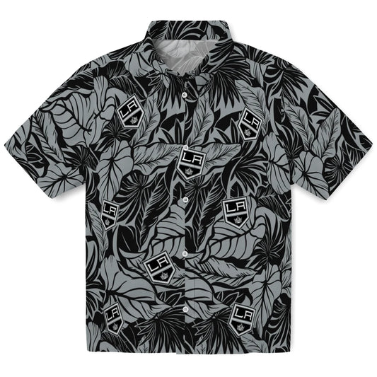 Los Angeles Kings Hawaiian Shirt - Monstera Layer | Moonbestprint