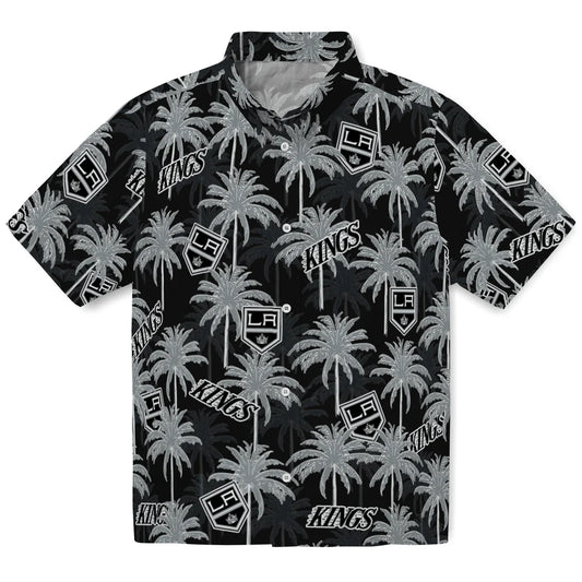 Los Angeles Kings Hawaiian Shirt - Palm Tree Motif | Moonbestprint