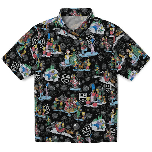 Los Angeles Kings Hawaiian Shirt - Simpsons Christmas | Moonbestprint