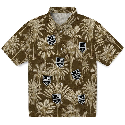 Los Angeles Kings Hawaiian Shirt - Vintage Palm Tree | Moonbestprint
