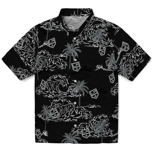 Los Angeles Kings Hawaiian Shirt - Wave Palm | Moonbestprint