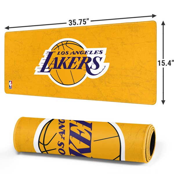 NBA Los Angeles Lakers Distressed Gaming Mouse Pad Moonbestprint