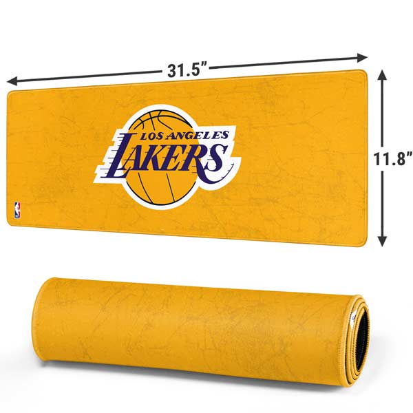NBA Los Angeles Lakers Distressed Gaming Mouse Pad Moonbestprint