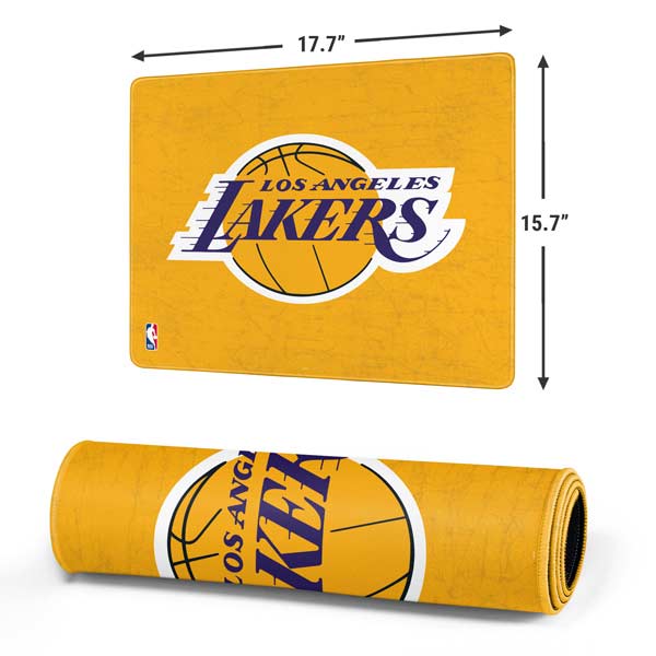 NBA Los Angeles Lakers Distressed Gaming Mouse Pad Moonbestprint