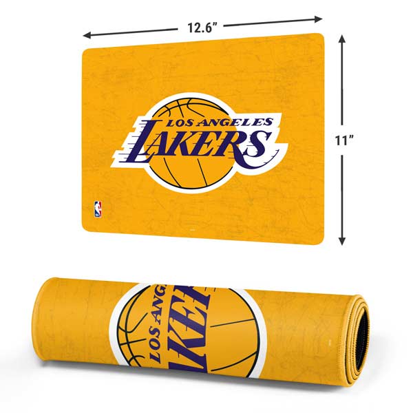 NBA Los Angeles Lakers Distressed Gaming Mouse Pad Moonbestprint