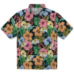 Los Angeles Rams Hawaiian Shirt - Brilliant Hibiscus Garden | Moonbestprint