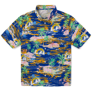 Los Angeles Rams Flamingo Retreat 2026 Hawaiian Shirt – Moonbestprint