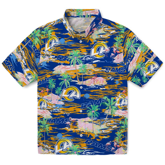 Los Angeles Rams Flamingo Retreat 2026 Hawaiian Shirt – Moonbestprint