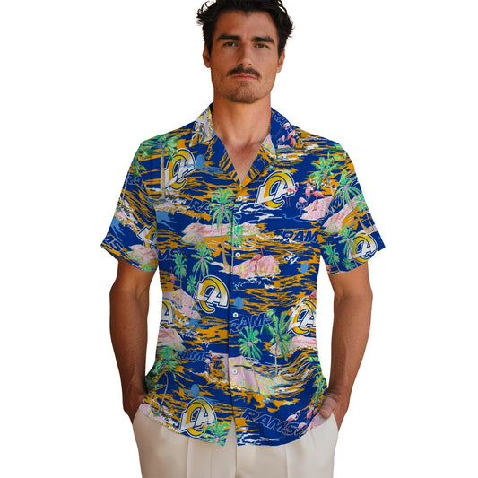 Los Angeles Rams Flamingo Retreat 2026 Hawaiian Shirt – Moonbestprint