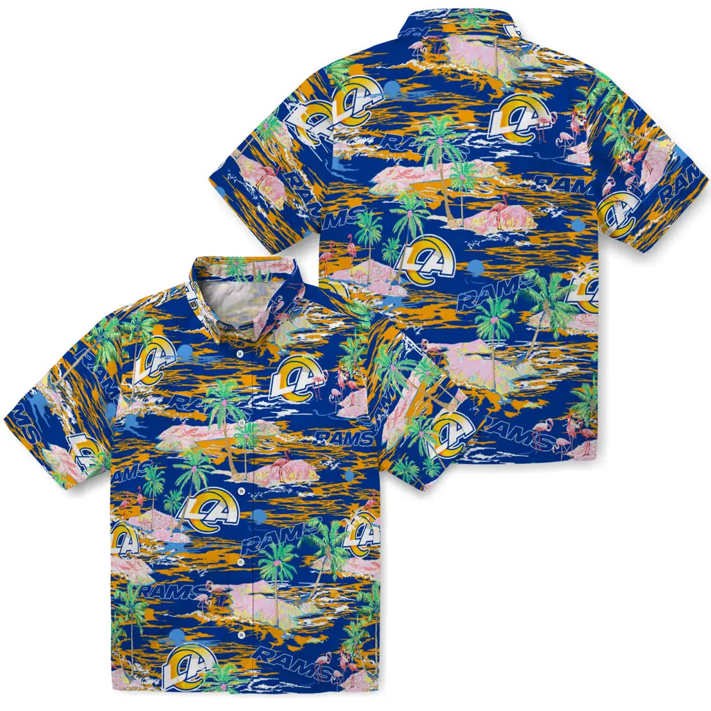 Los Angeles Rams Flamingo Retreat 2026 Hawaiian Shirt – Moonbestprint
