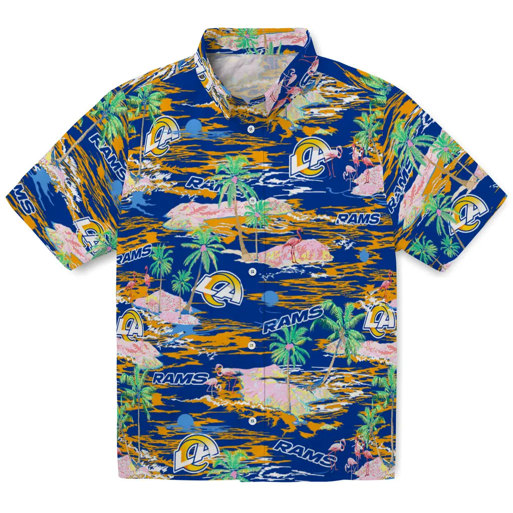 Los Angeles Rams Hawaiian Shirt - Hawaii Island | Moonbestprint