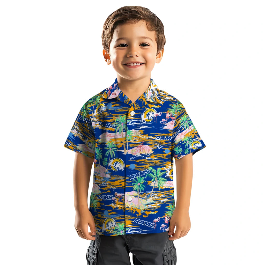 Los Angeles Rams Hawaiian Shirt - Hawaii Island | Moonbestprint