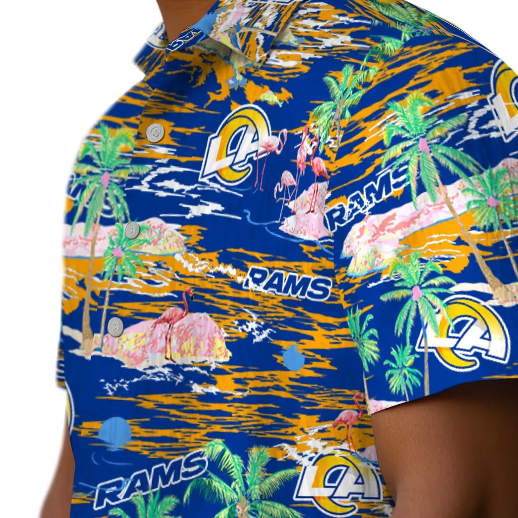 Los Angeles Rams Hawaiian Shirt - Hawaii Island | Moonbestprint