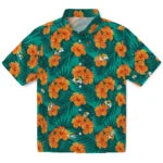 Los Angeles Rams Hawaiian Shirt - Hibiscus and Palm Leaves | Moonbestprint