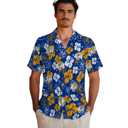 Los Angeles Rams Hibiscus Bloom Hawaiian Shirt – Moonbestprint